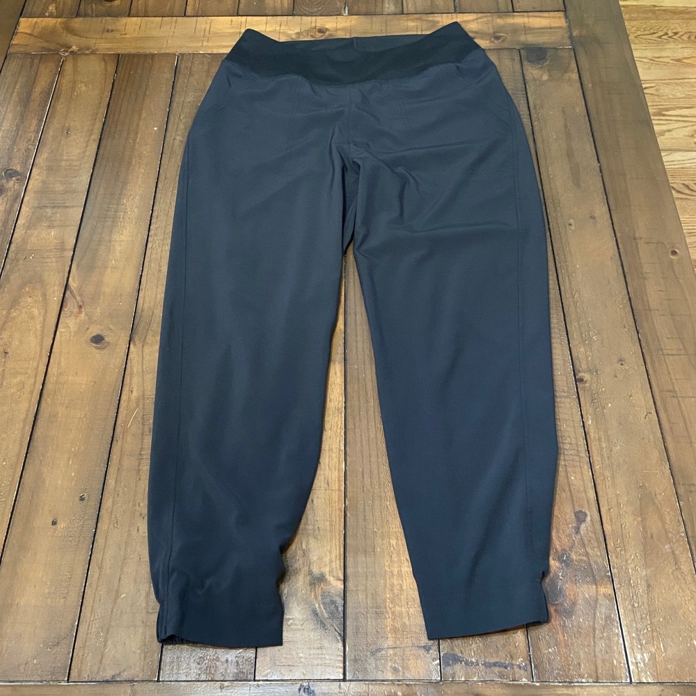Patagonia Happy Hike Studio Pants Black Joggers Wmns Small 55265 Stretch Hiking